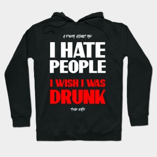 Drunk Quote Tee Hoodie